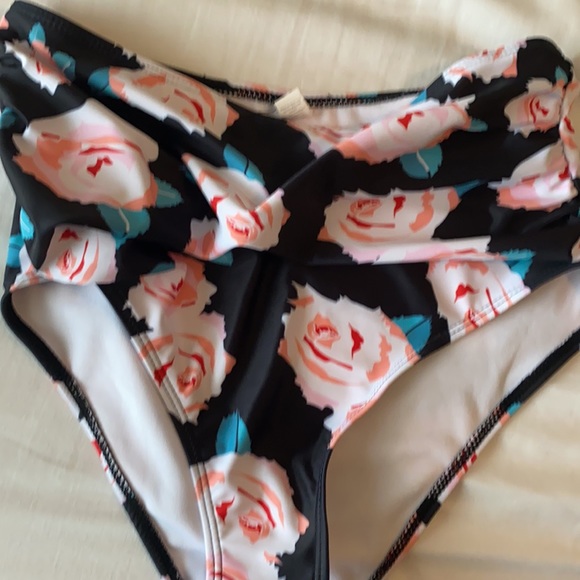 Floral 2 piece swimsuit high waist bottom - NWOT - Picture 6 of 10